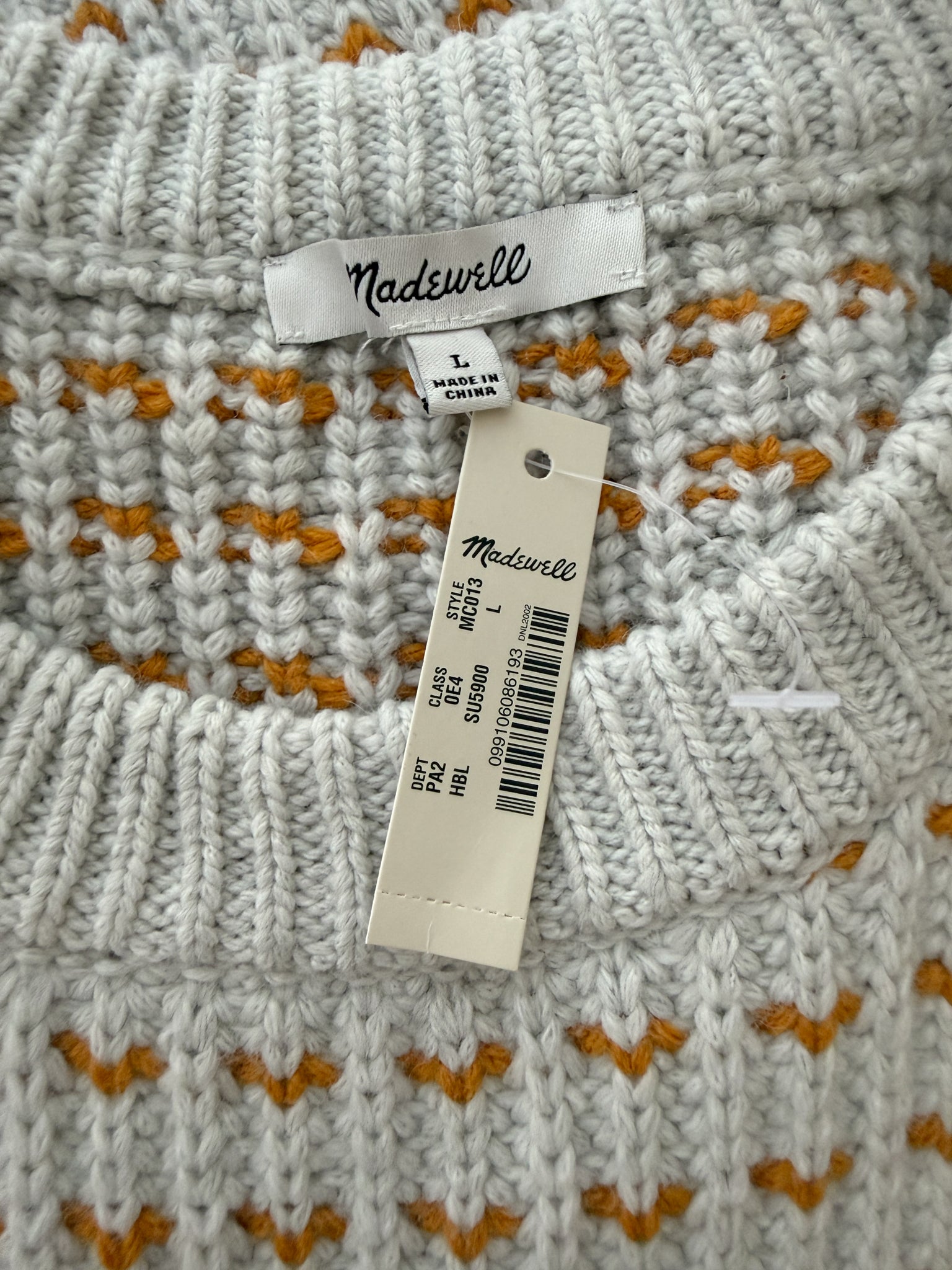 MADEWELL (NWT) - SIZE L