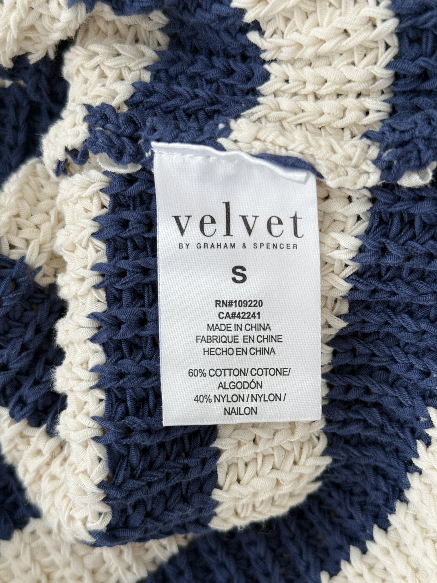 VELVET - SIZE S